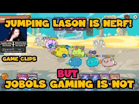 JOBOLS GAMING USING JUMPING LASON | ANG GALING PARIN KAHIT ANONG AXIE GAMITIN |
