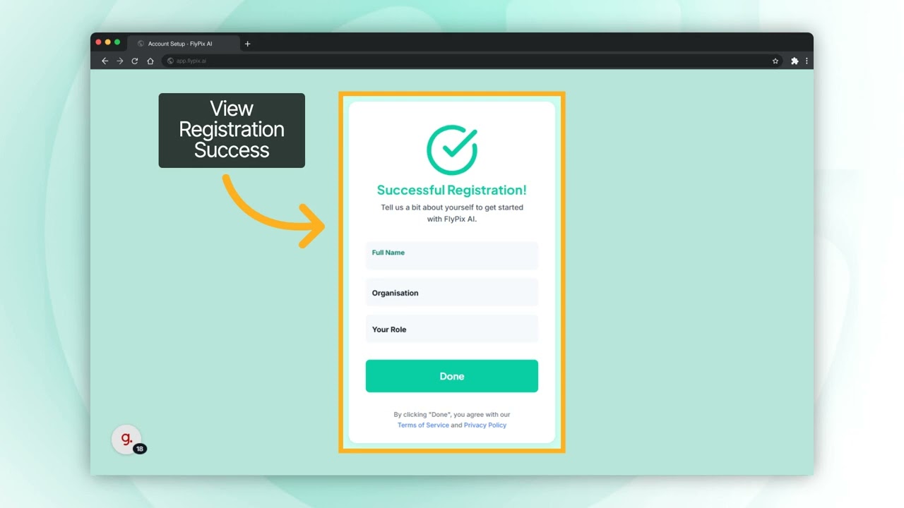 FlyPix AI Onboarding: Create Your FlyPix AI Account