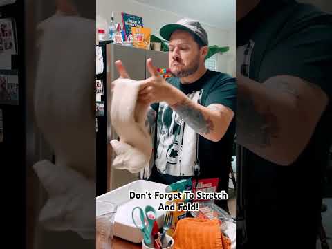 Remember To Stretch And Fold! #sourdough #pizza