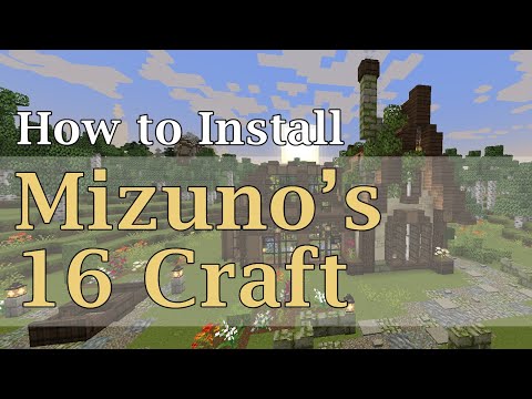 How to Install Mizuno's 16 Craft Texture Pack | Minecraft Aesthetic Resource Pack