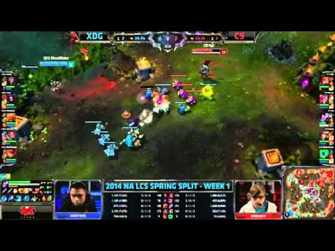 XDG vs Cloud9 | XDG vs C9 | Season 4 NA LCS Spring Split W1D1 [HQ]