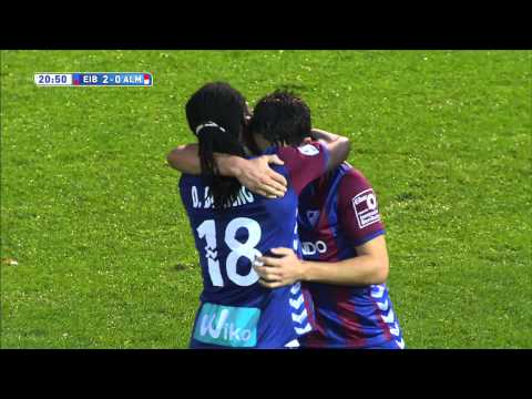 Gol de Saúl Berjón (2-0) en el SD Eibar - UD Almería - HD