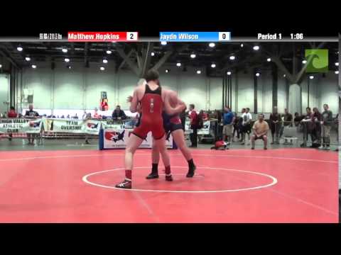 Men 96 KG / 211.5 lbs - Matthew Hopkins vs. Jaydn Wilson