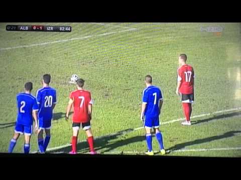Endri Cekici (penalty goal) vs Israel 1-1 U21