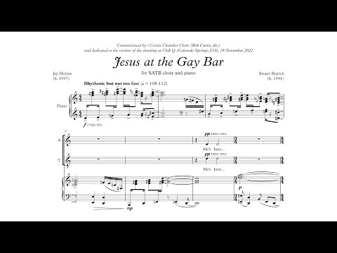 Jesus at the Gay Bar for SATB and Piano (2023)