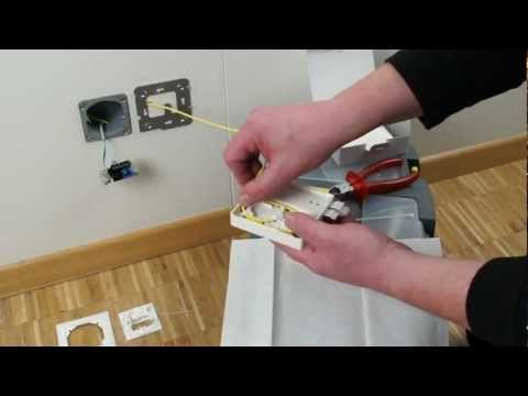 How to Install the R&M Fiber Optic (FO) Outlet?