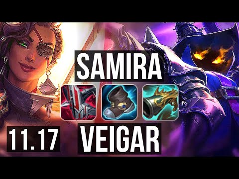 SAMIRA & Karma vs VEIGAR & Anivia (ADC) | Quadra, 16/2/9, Legendary | EUW Master | v11.17