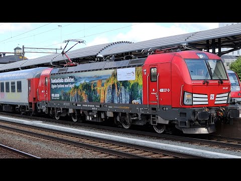 Tåg på Nässjö Central