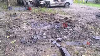 Появились фото и видео с места ночной атаки по Николаеву