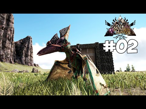 AGORA PODEMOS VOAR EM BUSCA DOS MONSTROS!! ep.02 - ARK MONSTER HUNTER