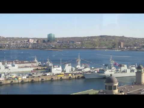 Canadian Navy HMCS Fredericton arriving in Halifax
