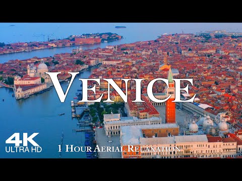 VENICE 🇮🇹 VENEZIA | 1 Hour Aerial Drone 4K Film Relaxation Film