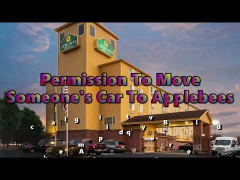 Permission To Move A Van To Applebees