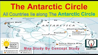 The Antarctic Circle & All The Countries Lie Along The Antarctic Circle Detailed By Concept Study