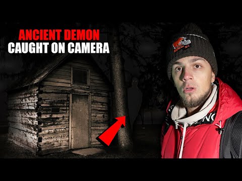 (SCARY) Our TERRIFYING DEMON Encounter Caught On Camera - Haunted Cabin in the Woods