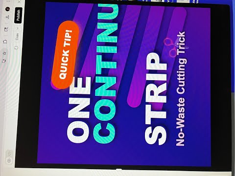 Continuous Strip Weaving Hack - Cut ONE Long Strip from Fabric! part #4