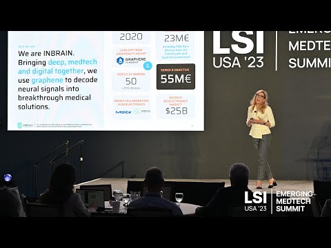 Carolina Aguilar Presents INBRAIN Neuroelectronics at LSI USA '23
