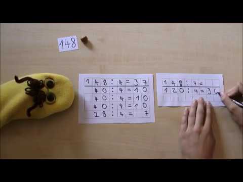 Erklärvideo: Halbschriftliche Division mit Mathe-Flip