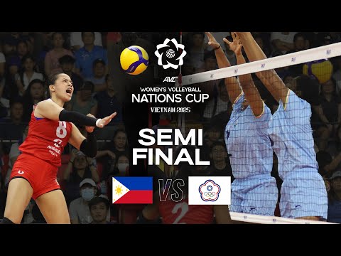Philippines vs. Chinese Taipei - Semifinals | AVC Women's Nations Cup