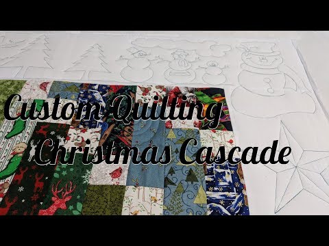 Custom Quilting Christmas Cascade