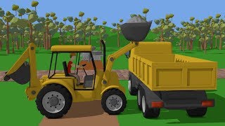 #Truck and Mini #Excavator with Hydraulic Hammer | Street Vehicles for Baby | Maszyny Budowlane Kids