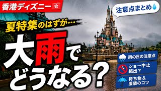 【香港ディズニー🇭🇰】大雨の日に行って分かった注意点まとめ