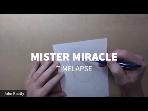 COMIC ART MR. MIRACLE TIMELAPSE by JOHN BEATTY