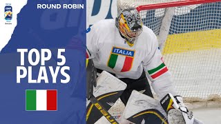 Хоккей Top 5 plays on Day 3: Italy | 2024 #MensWorlds Division 1A