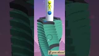 stack jump ball 😉😉 gameplay //  l game channel // android & ios gameplay 19222 #jumpball #shorts