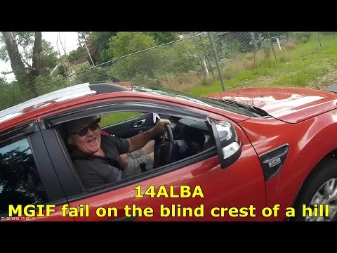 14ALBA MGIF fail on the blind crest of a hill plus chat