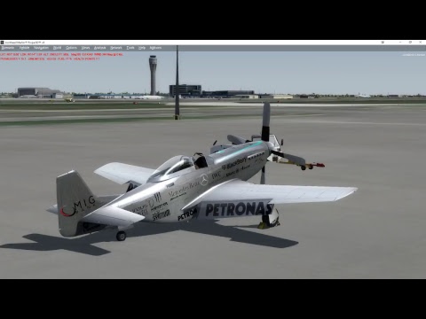 Thumbnail for P3D V4 A2A Blackberry Mercedes P-51 Mustang Flight & Landing CYYC by Mercedes p