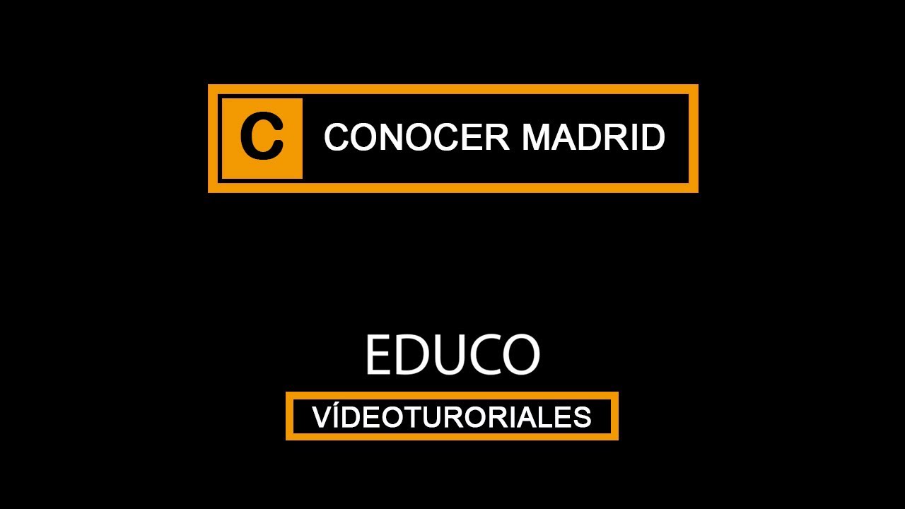 C.C CARRIL DEL CONDE. Conocer Madrid. Sesión 3