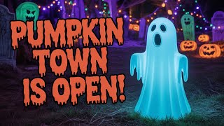 #429|I Created the MOST EPIC Black-light Halloween Village Display EVER!