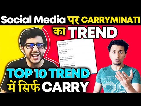 Carry Minati BIGGEST TREND On Twitter; NEW Record Set
