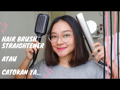GALAU PILIH CATOKAN ATAU HAIR BRUSH STRAIGHTENER #philipshairstraightener #remington