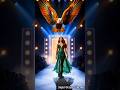 Majestic Hybrid Performance With Woman Colorful Eagle AGT Stage Show HybridPerformance AGT