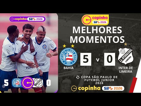 Bahia vs Inter de Limeira | Melhores Momentos | 1ª Rodada | Copinha 2026