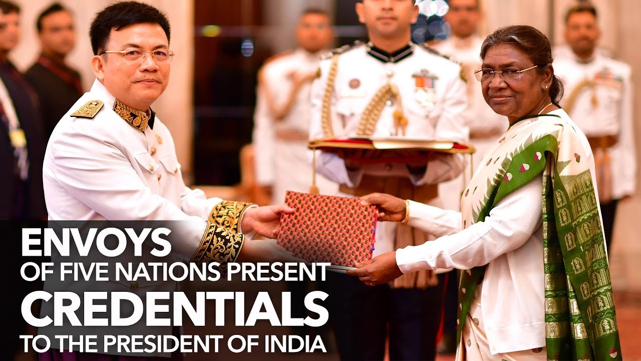 Envoys of five nations present Credentials to the President of India