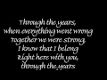 Through The Years by Kenny Rogers w / Lyrics