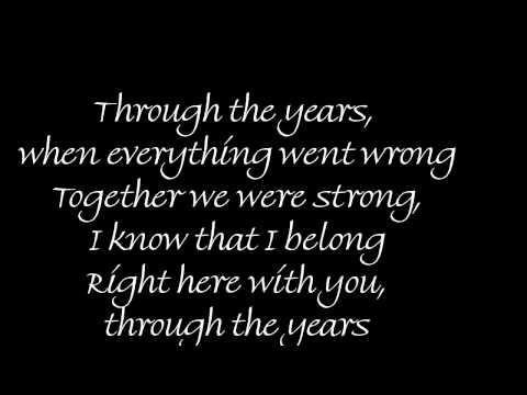 download lagu mp3 mp4 Through The Years, download lagu Through The Years gratis, unduh video klip Through The Years