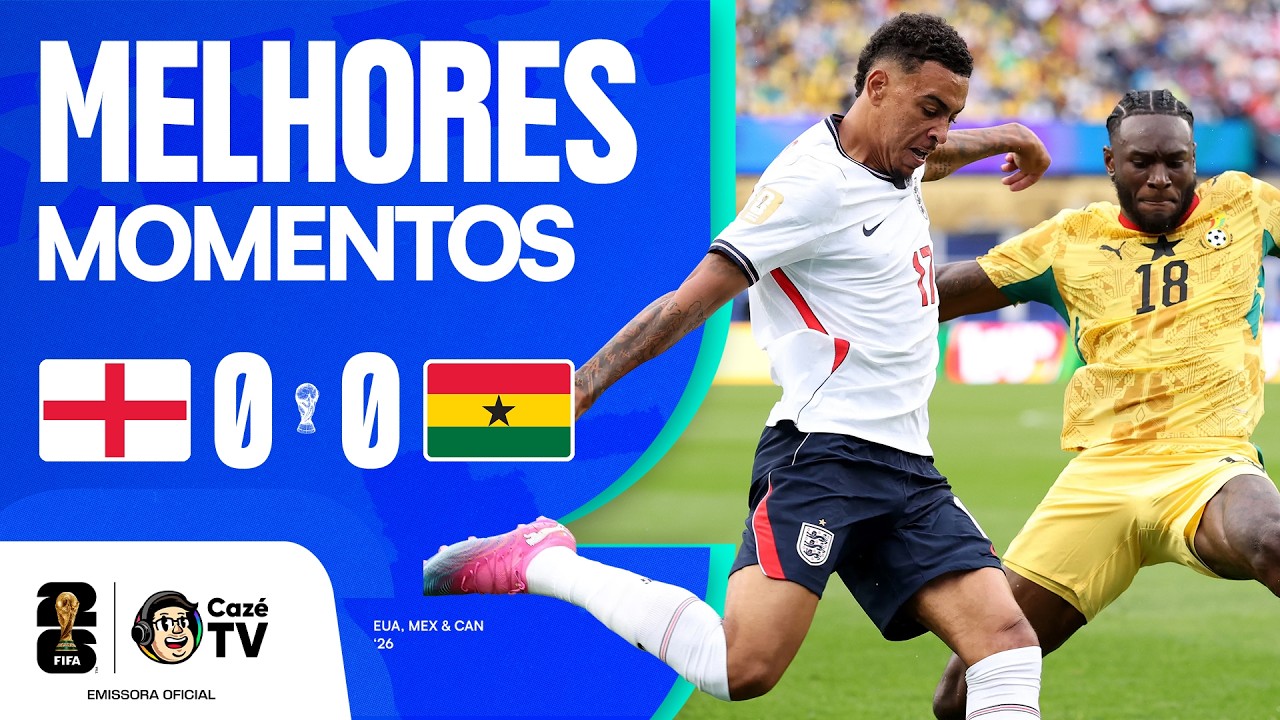 MELHORES MOMENTOS: INGLATERRA 0 X 0 GANA | COPA DO MUNDO FIFA™ 2026 | 2ª RODADA | FASE DE GRUPOS