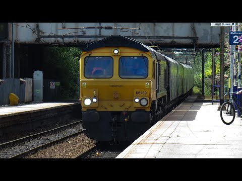 GBRf Class 66 No. 66739 on 6E10 Liverpool Biomass Tml - Drax Aes @ Guide Bridge on 19.07.20 - HD