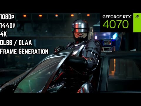 RTX 4070 in Robocop Rogue City | 1080p, 1440p, 4K + Frame Generation
