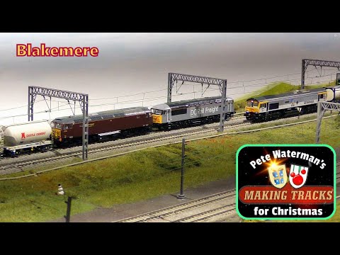 Non Stop '00 Gauge' action with Pete Waterman's 'Making Tracks'. Christmas at Blakemere.