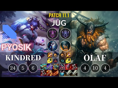 DRX Pyosik Kindred vs Olaf Jungle - KR Patch 11.1