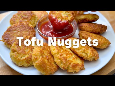 Quick and Easy Tofu Nuggets! Crispy without flour!