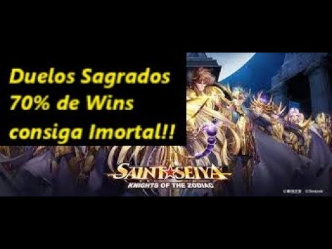 Duelos Sagrados consiga Imortal com 70% de vitorias!!! Saint Seiya Awakening