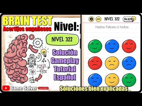 𝐁𝐑𝐀𝐈𝐍 𝐓𝐄𝐒𝐓 || NIVEL 322 - Hazlos felices a todos [𝐆𝐀𝐌𝐄𝐏𝐋𝐀𝐘 | SOLUCIÓN | ESPAÑOL] ✔️