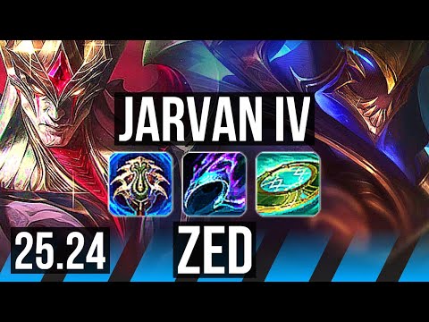 JARVAN IV vs ZED (MID) | EUW Master | 25.24