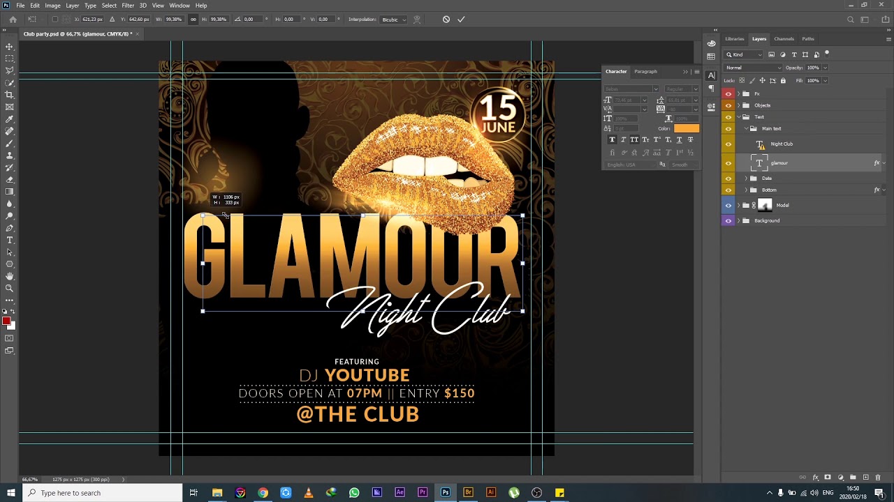 Party Flyer Template ( Free Psd )